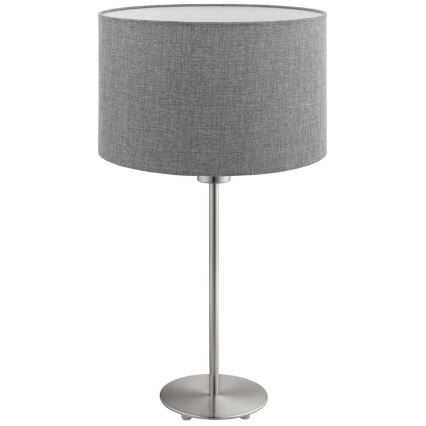 Eglo - LED  Laualamp TUNJA 1xE27/60W/230V 38,5 cm matt kroom/hall
