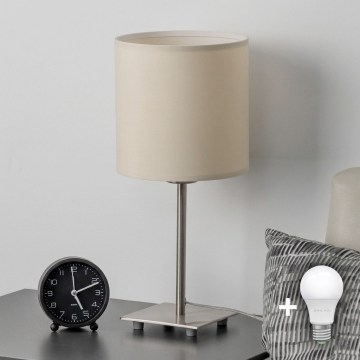 Eglo - LED-laualamp TUNJA 1xE27/60W/230V kreemjas