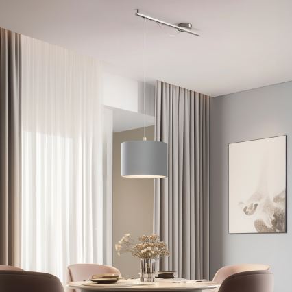 Eglo - LED Lühter CALCENA 1xE27/60W/230V kroom/hall