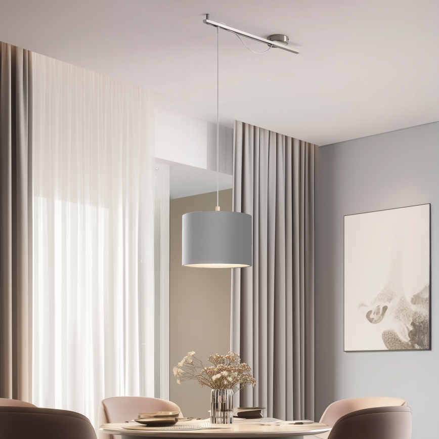 Eglo - LED Lühter CALCENA 1xE27/60W/230V kroom/hall