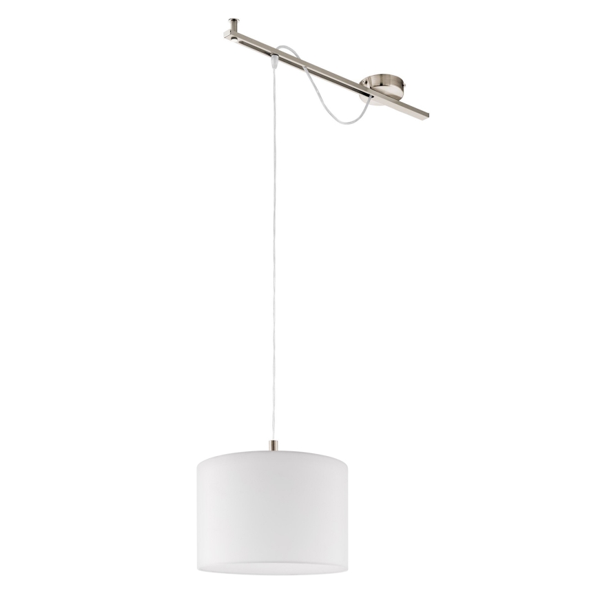 Eglo - LED  Lühter CALCENA 1xE27/60W/230V matt kroom/valge