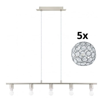 Eglo - LED Lühter MY CHOICE 5xE14/4W/230V matt kroom