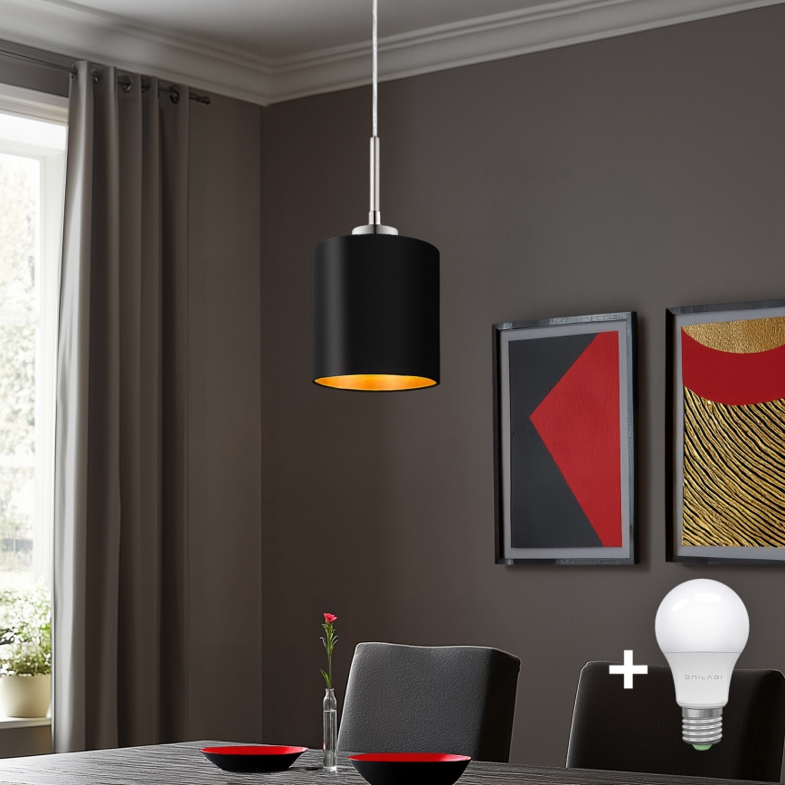 Eglo - LED Lühter TUNJA 1xE27/60W/230V must