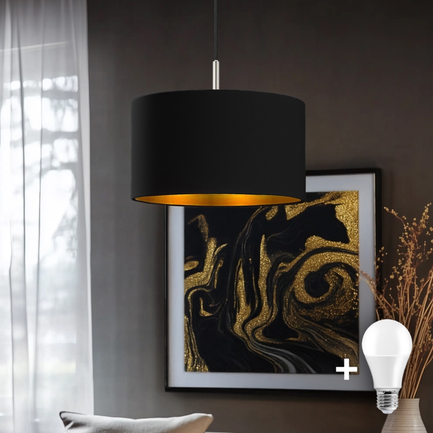 Eglo - LED Lühter TUNJA 1xE27/60W/230V must