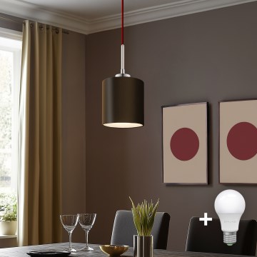 Eglo - LED Lühter TUNJA 1xE27/60W/230V pruun
