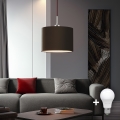 Eglo - LED Lühter TUNJA 1xE27/60W/230V pruun