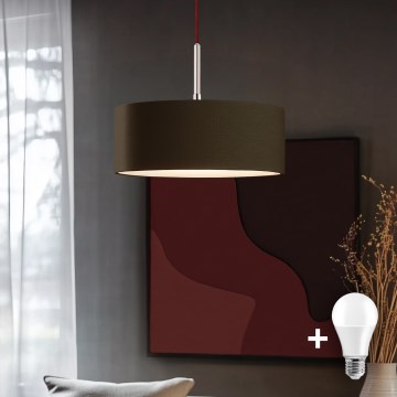 Eglo - LED Lühter TUNJA 1xE27/60W/230V pruun
