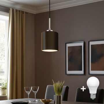 Eglo - LED Lühter TUNJA 1xE27/60W/230V pruun
