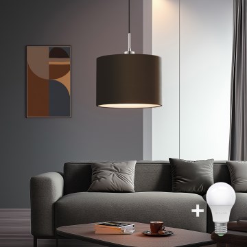 Eglo - LED Lühter TUNJA 1xE27/60W/230V pruun