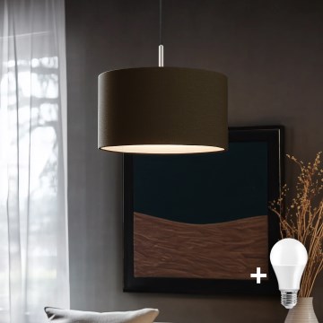 Eglo - LED Lühter TUNJA 1xE27/60W/230V pruun