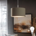 Eglo - LED Lühter TUNJA 1xE27/60W/230V taupe