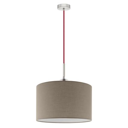 Eglo - LED Lühter TUNJA 1xE27/60W/230V taupe