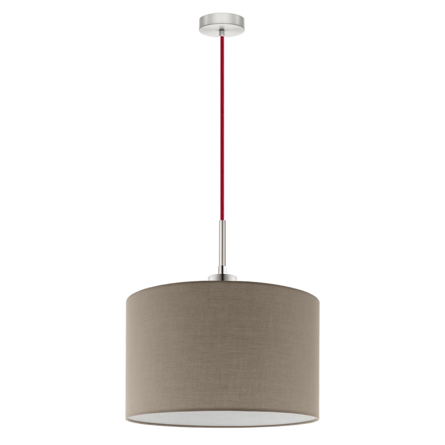 Eglo - LED Lühter TUNJA 1xE27/60W/230V taupe