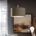 Eglo - LED Lühter TUNJA 1xE27/60W/230V taupe