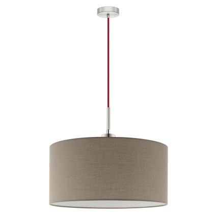Eglo - LED Lühter TUNJA 1xE27/60W/230V taupe