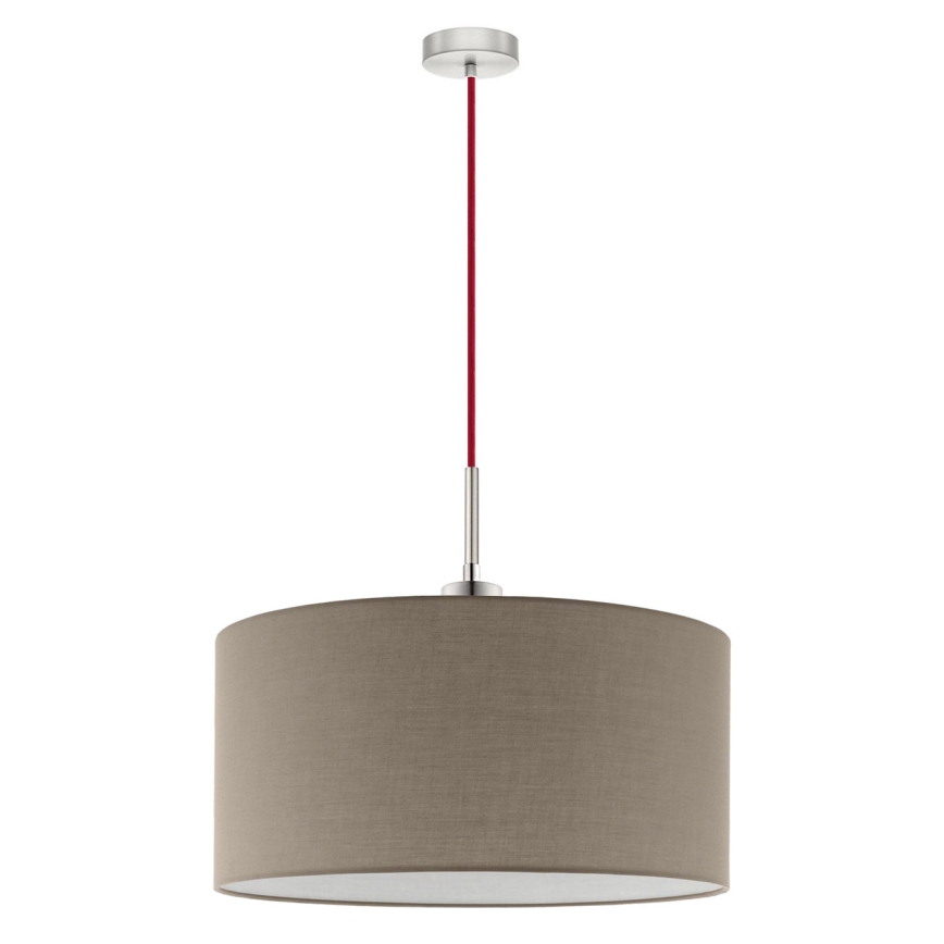 Eglo - LED Lühter TUNJA 1xE27/60W/230V taupe