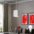 Eglo - LED Lühter TUNJA 1xE27/60W/230V valge