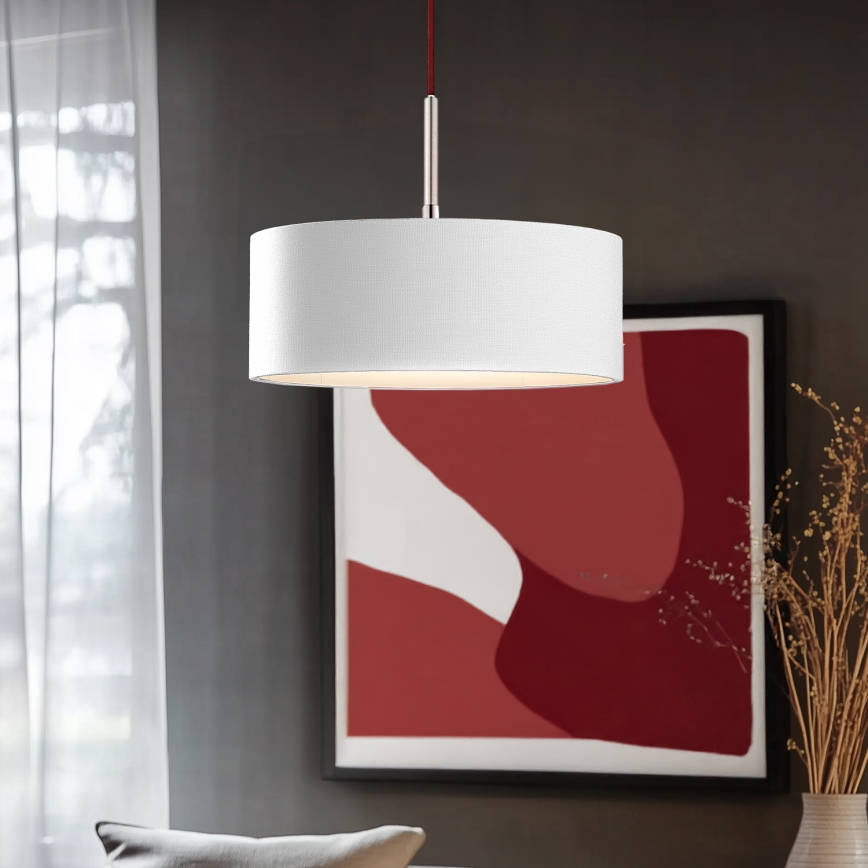 Eglo - LED Lühter TUNJA 1xE27/60W/230V valge