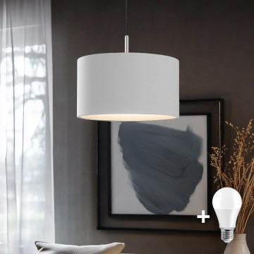 Eglo - LED Lühter TUNJA 1xE27/60W/230V valge