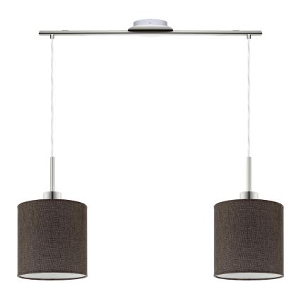 Eglo - LED Lühter TUNJA 2xE27/60W/230V pruun
