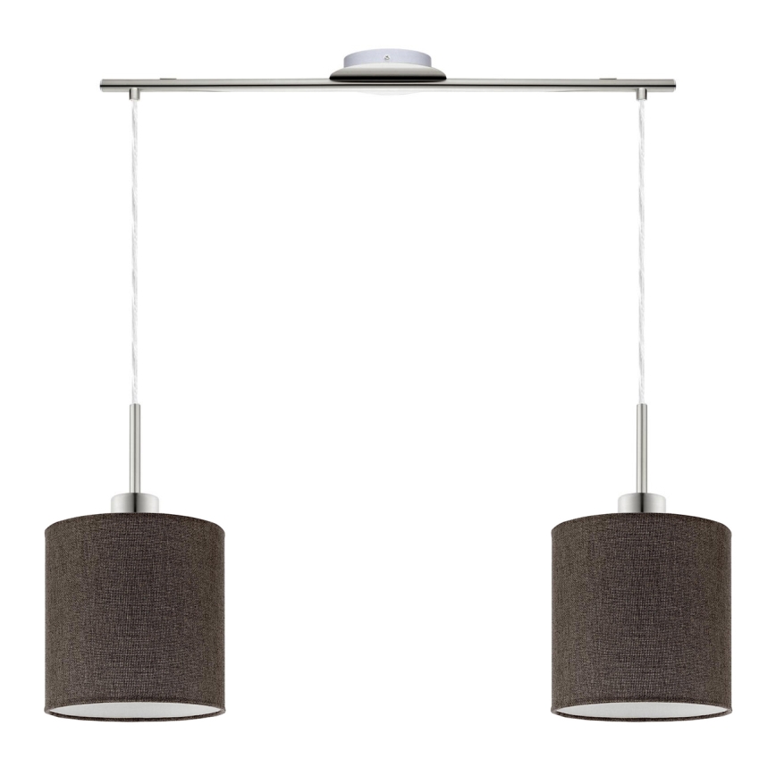 Eglo - LED Lühter TUNJA 2xE27/60W/230V pruun