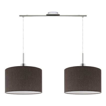 Eglo - LED Lühter TUNJA 2xE27/60W/230V pruun