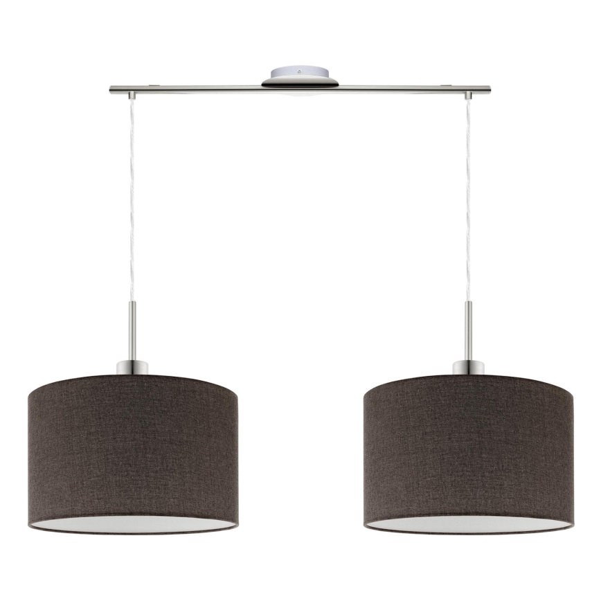 Eglo - LED Lühter TUNJA 2xE27/60W/230V pruun