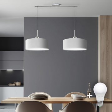 Eglo - LED Lühter TUNJA 2xE27/60W/230V valge