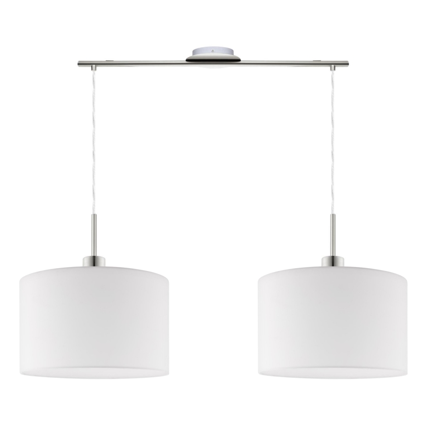 Eglo - LED Lühter TUNJA 2xE27/60W/230V valge