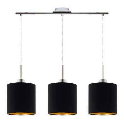 Eglo - LED  Lühter TUNJA 3xE27/60W/230V must