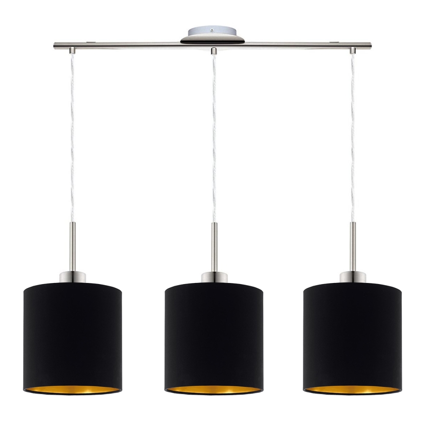 Eglo - LED  Lühter TUNJA 3xE27/60W/230V must