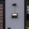 Eglo - LED päikese seinavalgusti anduriga LED/6,7W/3,7V 2400 mAh IP44 must