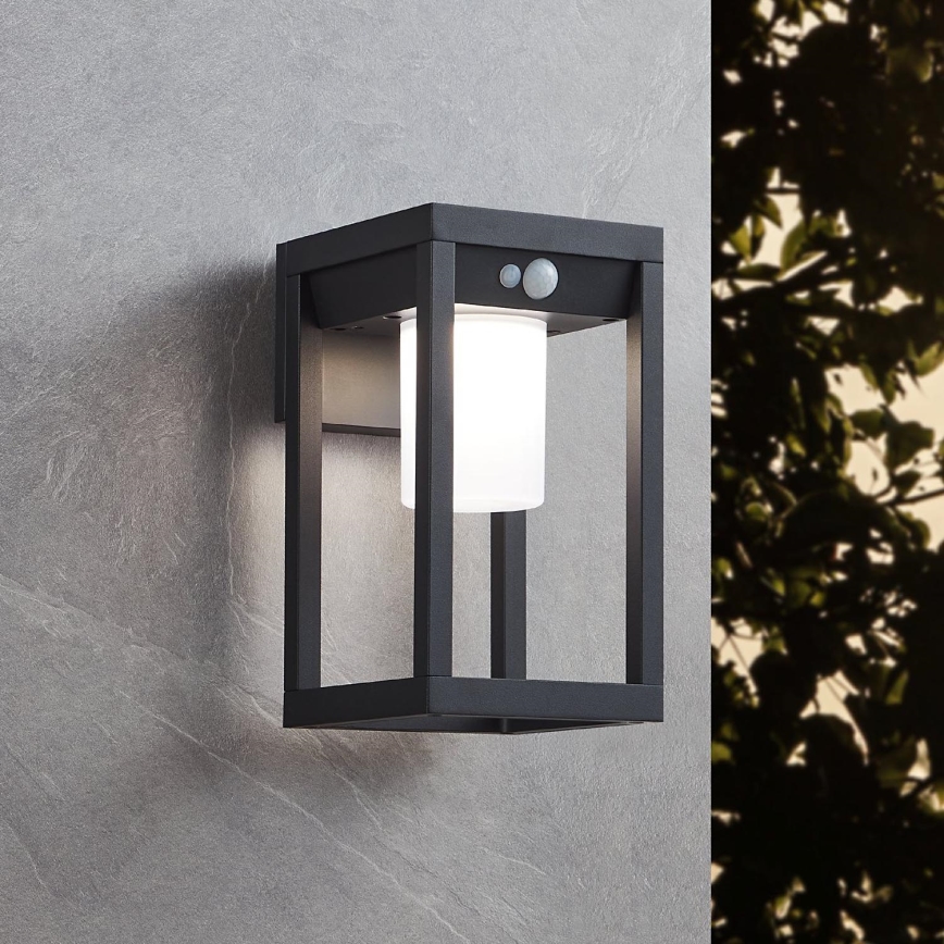 Eglo - LED Päikesepaneeliga seinavalgusti koos anduriga LED/3,7W/3,7V 2000 mAh IP44