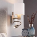 Eglo - LED Paindlik lamp 1xE27/40W + LED/3,8W valge
