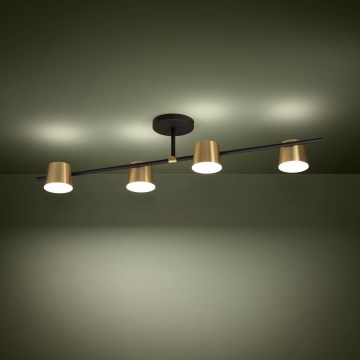Eglo - LED Pinnale kinnitatav lühter 4xGU10/4,6W/230V 3000K kuldne