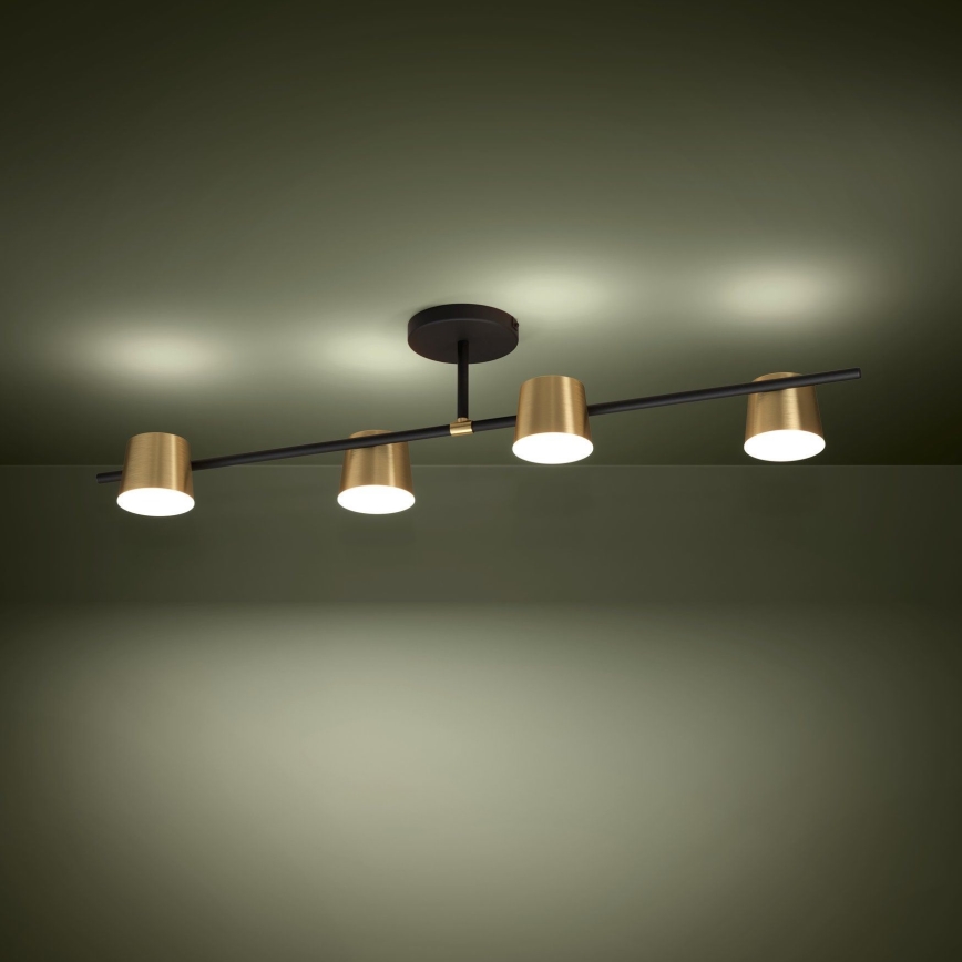 Eglo - LED Pinnale kinnitatav lühter 4xGU10/4,6W/230V 3000K kuldne