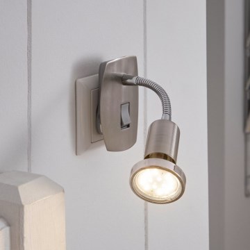 Eglo - LED-pistikupesa valgusti 1xGU10/2,8W/230V mattkroom