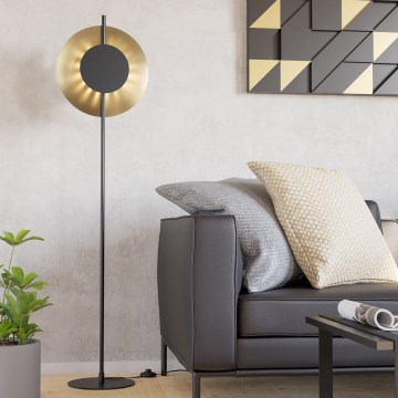 Eglo - LED põrandalamp LED/11W/230V kuldne/must