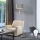 Eglo - LED Põrandalamp TUNJA 1xE27/60W/230V + LED/2,1W d. 38 cm matt kroom/hall