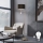 Eglo - LED Põrandalamp TUNJA 1xE27/60W/230V + LED/2,1W d. 38 cm matt kroom/pruun