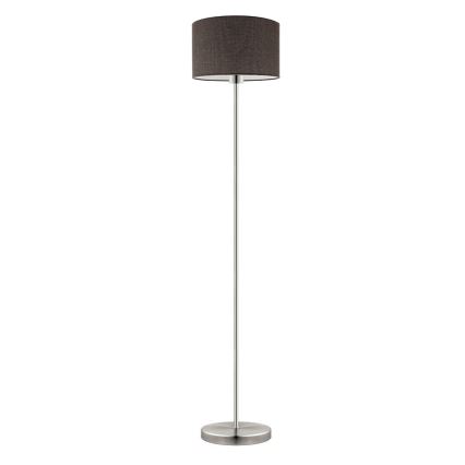 Eglo - LED  Põrandalamp TUNJA 1xE27/60W/230V matt kroom/pruun