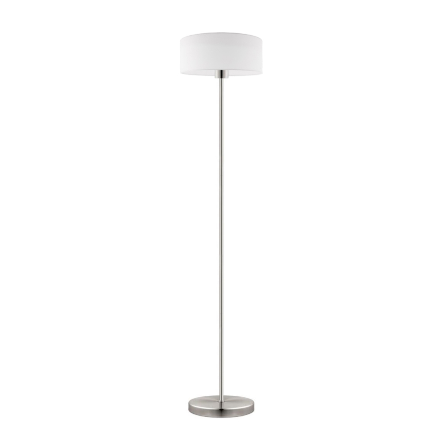 Eglo - LED  Põrandalamp TUNJA 1xE27/60W/230V matt kroom/valge
