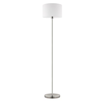 Eglo - LED  Põrandalamp TUNJA 1xE27/60W/230V matt kroom/valge