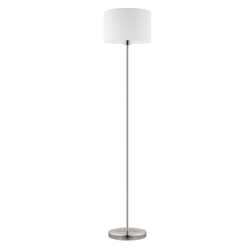Eglo - LED  Põrandalamp TUNJA 1xE27/60W/230V matt kroom/valge
