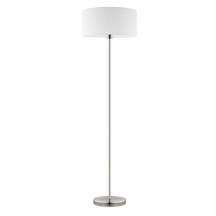 Eglo - LED  Põrandalamp TUNJA 1xE27/60W/230V matt kroom/valge
