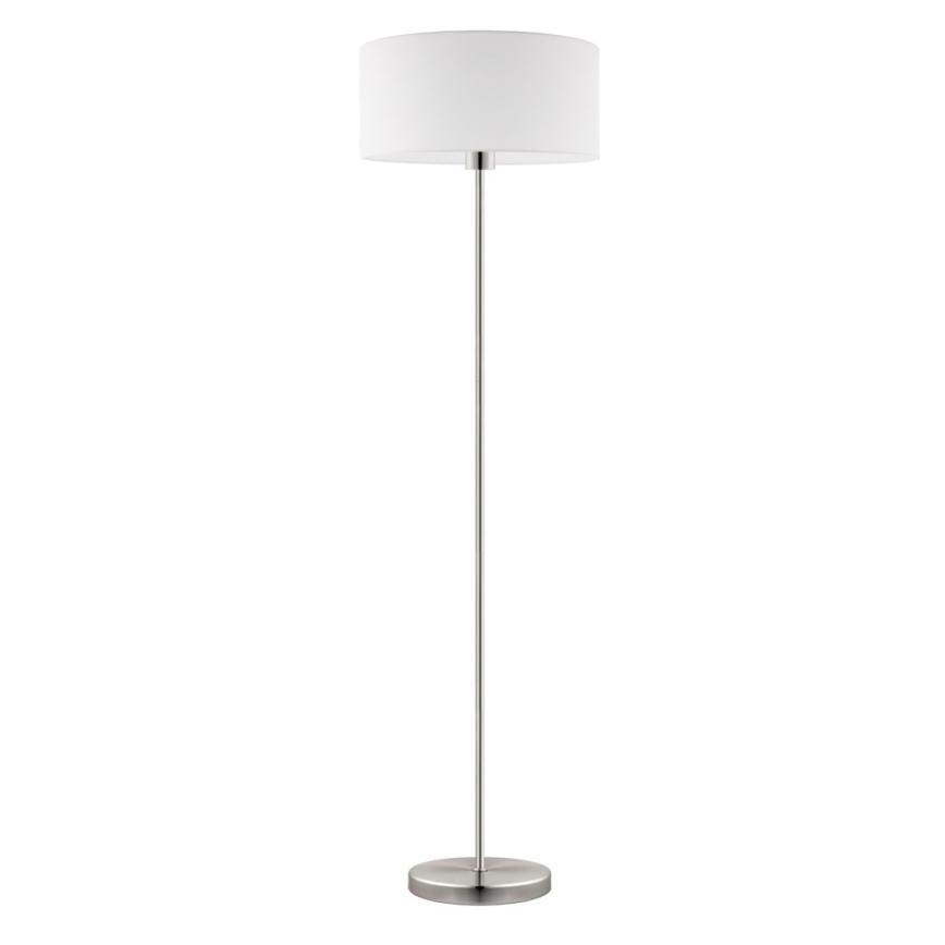 Eglo - LED  Põrandalamp TUNJA 1xE27/60W/230V matt kroom/valge