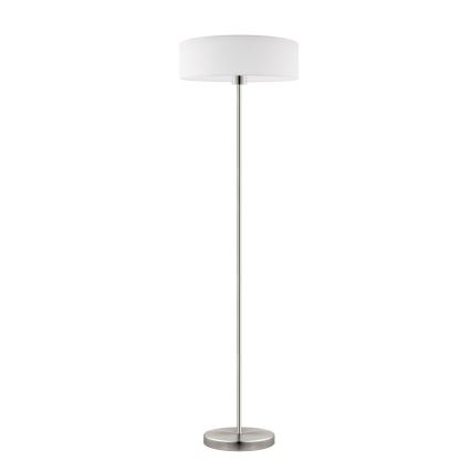 Eglo - LED  Põrandalamp TUNJA 1xE27/60W/230V matt kroom/valge