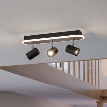 Eglo - LED-punktvalgusti LED/20W/230V pruun/must