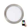 Eglo - LED RGB hämardatav lae sisse paigaldatav valgusti FUEVA-C LED/15,6W/230V läbimõõt 22,5 cm