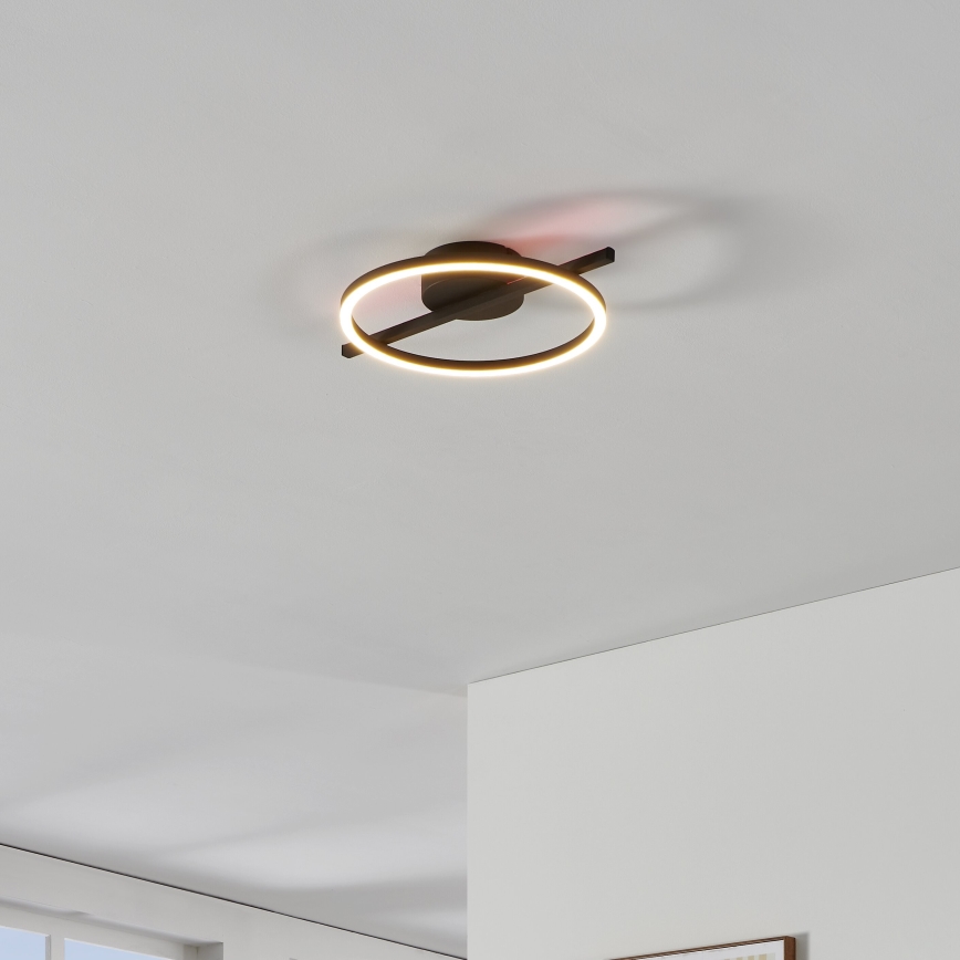 Eglo - LED RGB Hämardatav laevalgusti LED/17W/230V 2700-6500K must + kaugjuhtimispult